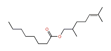 2,6-Dimethyl-5-heptenyl octanoate
